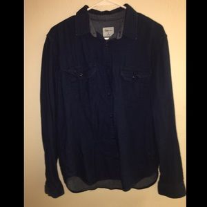 Men’s Casual Shirt - Denim Look